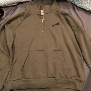 Olive green PINK sweater